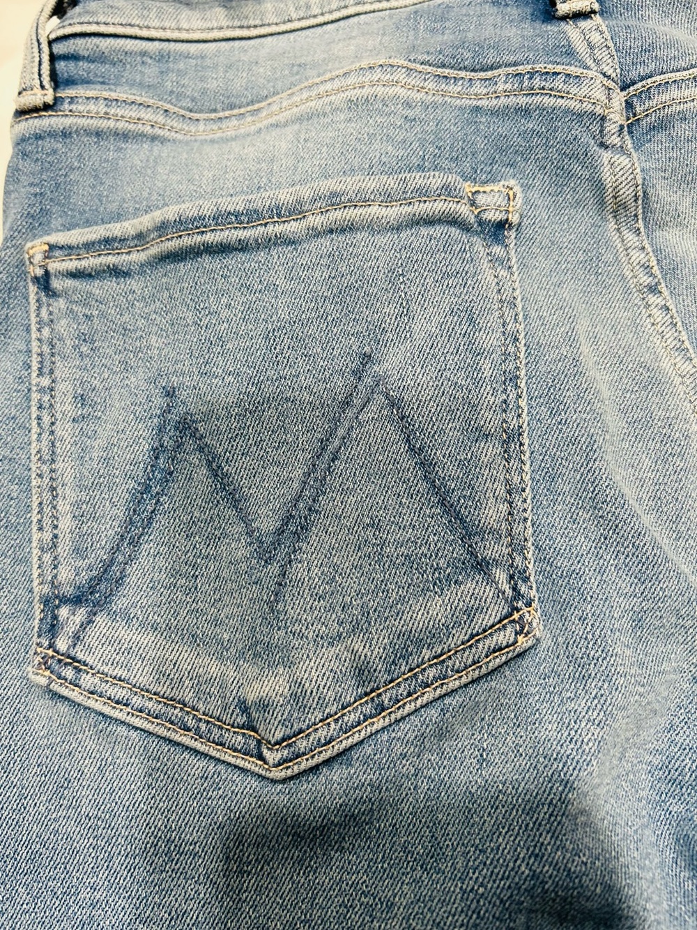 MOTHER The Tripper Ankle Fray Jeans Riding The Cliffside Button Fly Stretch 27 - Picture 12 of 13